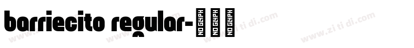 barriecito regular字体转换